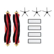 9Pcs for Xiaomi Roborock S4 E4 S5 S6 S5 Max Rubber Side Brush Main Brush Roll HEPA Filter Maximum Brush Filter Parts