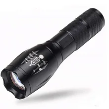 A100 Outdoor LED Flashlight T6 Rechargeable Zoom Mini Power Torch
