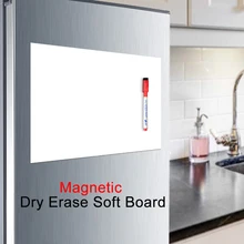 A4 Magnetic Dry Erase Board Fridge Markers WhiteBoard Sheet Home Kitchen Erasable Flexible Refrigerator Magnet Memo Grocery List