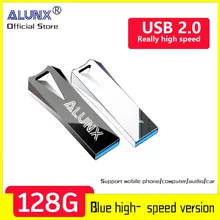 ALUNX 100% Genuine Pendrive 128Gb Memory Stick 32Gb 4Gb Metal Usb Flash Drive 128Gb Pen Drive 64 Gb 8Gb Usb Stick 16 Gb