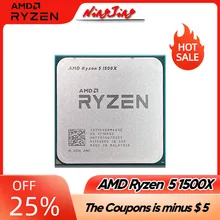 AMD Ryzen 5 1500X R5 1500X 3.5 GHz Used GAMING Zen 0.014 Quad-Core Eight-Core CPU Processor L3=16M 65W YD150XBBM4GAE Socket AM4