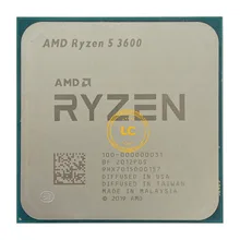 AMD Ryzen 5 3600 R5 3600 3.6 GHz Six-Core Twelve-Thread CPU Processor 7NM 65W L3=32M 100-000000031 Socket AM4