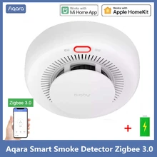 AQARA Smart Smoke Detector Sensor Zigbee 3.0 Fire Alarm Monitor Sound Alert Home Security APP Work with Xiaomi Mi home Homekit