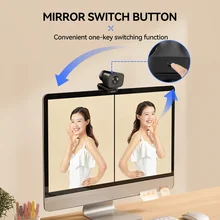 AUSDOM AW930 PRO Autofocus HDR 2K Webcam 100掳 Wide-Angle Type-C With Dual Noise Cancelling Mics For Meeting /Live Streaming /OBS