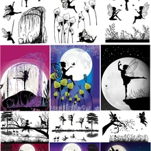 AZSG Pretty Fairy Wonderland Moon Clear Stamps For DIY Scrapbooking/Card Making/Album Decorative Silicone Seals Crafts New 2022