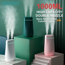 Air Humidifier 1L High Capacity Ultrasonic Aroma Essential Oil Diffuser For Home Room Car With USB Aromatherapy Cool Mist Maker