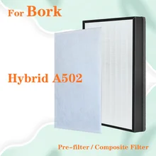 Air Purifier Filter Replacement HEPA Activated Carbon Composite Filter for BORK Hybrid A502 Air Cleaner