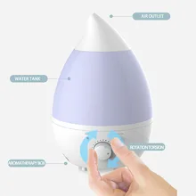 Aromatherapy Essential Oil Diffuser Ultrasonic Air Humidifier 1.6L adjust 360 nozzle Cool Mist with Color LED Light