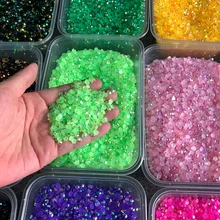 BULK Wholesale Jelly AB Flatback Resin Rhinestones Candy Cab Color 3D Nail Art DIY Deco Bling Kit Supplies Embellishment