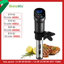 BioloMix 3rd Generation Smart Wifi Control Sous Vide Cooker 1200W Immersion Circulator Vacuum Heater Accurate Temperature