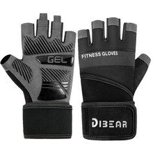Bodybuilding Gym Gloves Weightlifting Dumbbell Training Anti-Slip Fitness Gloves Crossfit Workout Exercise