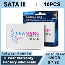 CeaMere Sata Ssd 10pcs 120GB 2.5 SSD 128GB 240GB256GB Hard Drive Disk 480GB512GB HDD Disk Internal Hard Drive for laptop desktop