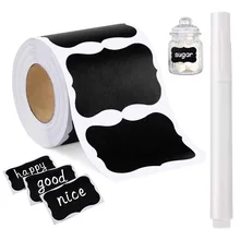 Chalkboard Labels Sticker 120Pcs/Roll For Household Kitchen Jars Stickers Removable Waterproof Blackboard Sticker Label Decor