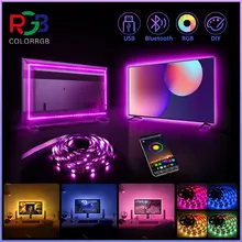 ColorRGB Backlight for tv USB Powered LED strip light RGB5050 For 24 Inch-60 Inch TV Mirror PC APP Control Bias