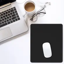Computer Office Keyboard Accessories Supplies Mouse Pads Square Anti-Slip Desk Pad Black Company Use Small Coaster Coffee Mats