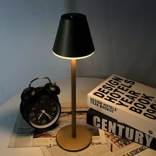 Creative Office Restaurant Bar Table lamp Rechargeable Study Reading Touch Led Desk Light With Usb Charging Port for bedroom