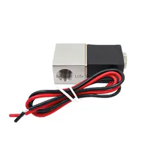 DC 12V 24V 110V 220V Solenoid Valve 1/4" 1/8" 2 Way Normally Closed Direct-acting Pneumatic Valves For Water Air Gas Hot