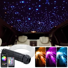 DC12V 6W RGBW Car Roof Star Lights APP LED Fiber Optic Star Ceiling Light kits 100~460pcs for Starry Sky Optical fiber Lighting