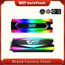 Darkflash Aluminum 5V ARGB M.2 ssd Hard Disk Heatsink Heat Dissipation Radiator Cooling Silicon Therma Pads Cooler M2 NGFF 2280