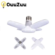 Deformation Folding LED Lamp E27 Screw Four-Leaf 4+1 Leaf Lamp 28W Wide Pressure Mini Three-Leaf Bulb