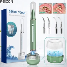 Dental Scaler For Teeth Tartar Remover Electric Teeth Cleaner Tooth Calculus Plaque Remover Ultrasonic Dental Stone Removal