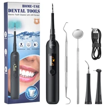 Dental Scaler Sonic Tartar Plaque Calculus Remover Teeth Whitening Kit Whitener Stone Cleaner LED Screen Oral Hygiene Care Tools