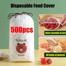 Disposable Food Cover Reusable Food Cover Pe Material Food Bag Ziplock Bags Transparent Plastic Bag Food Preservation Bag