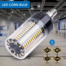 E14 Corn Bulb E27 LED Lamps 220V B22 High Power 28 40 72 108 132 156 189leds Lights SMD 5736 Lampada Led 110V No Flicker 85-265V