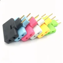 EU Extension Plug Electrical Adapter 3 In 1 Adaptor 180 Degree Rotation Adjustable For Mobile Phone Charging Converter Socket