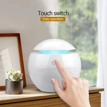 Electric Air Humidifier LED Night Light Ultrasonic USB Aroma Diffuser Wood Grain Essential Oil Diffuser Aromatherapy Bedroom