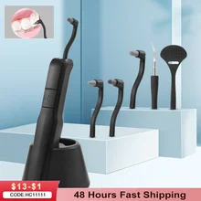 Electric Ultrasonic Dental Scaler Polisher 5 In 1 High Frequency Electric Oral Teeth Whitening Cleaning Kit Tooth Stain Remover