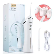 Electric Water Flosser High Frequency Oral Irrigator Dental Teeth Whitening Stains Tartar Remover Mouth Washing Teeth Cleaning