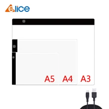 Elice A3 A4 A5聽Drawing Tablet Diamond Painting board USB Art Copy Pad Writing Sketching Wacom Tracing led light pad