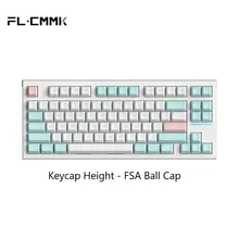 FL ESPORTS FL750 Three-Mode Mechanical Keyboard 83-Key Hot-Swappable RGB Lighting Effect Configuration Driver