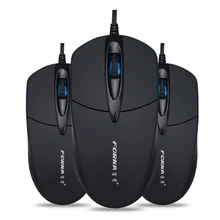 FORKA USB Wired Computer Mouse Silent Click LED Optical Mouse Gamer PC Laptop Notebook Computer Mouse Mice for Office Home Use