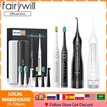 Fairywill Water Flossers Portable Oral Irrigator 300ml Dental Flosser Irrigator Teeth Cleaner 3 Modes Waterproof Teeth Cleaner