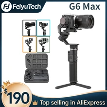 FeiyuTech Official G6 Max 3-Axis Handheld Gimbal Stabilizer for Mirrorless Pocket Action Camera Sony ZV1 Canon GoPro 8