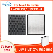 Filterhualv H13 Levoit Hepa Filter LV-PUR131 PM2.5 Hepa Filter Levoit LV-PUR131-RF Activated Carbon Filter for Levoit LV-PUR131S
