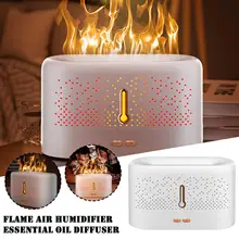 Flame Air Humidifier Essential Oil Diffuser Aroma Ultrasonic Mist Maker Aromatherapy Humidifiers Diffusers Fragrance Home Car