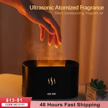 Flame Fire Humidifier Aromatherapy Diffuser Aromatic Essences House Ultrasonic Air Humidifier Home Bedoom Fragrance Diffusers