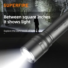 Flashlight S33 Mini Portable Led Strong Hunting Police Torch USB Rechargeable Powerful Tactical