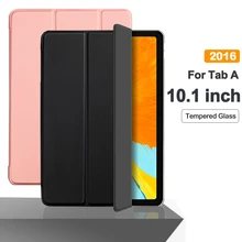 Flip Tablet Case For Samsung Galaxy Tab A A6 10.1'' (2016) T580 Funda PU Leather Smart Cover For SM-T580 SM-T585 Folio Capa