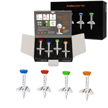 For Golf Double Tee Step Down Golf Ball Holder 4 color Adjustable Height Golf Tees Plastic Golf Training Ball Stand Outdoor