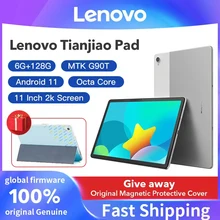 Global Firmware Lenovo Tab TIANJIAO P11 /K11 2K LCD Screen MTK Octa Core 4G /6G 64G /128GB Tablet Android 12 Xiaoxin Pad 11 inch