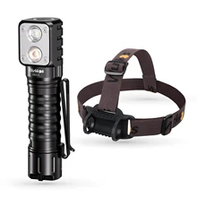 HD15 Headlamp 2000lm Powerful Head Torch Dual LED LH351D SST20 USB C 18650 Rechargeable Headlight with Magnetic Tail