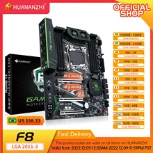 HUANANZHI F8 LGA 2011-3 Motherboard Intel XEON E5 LGA2011-3 All Series DDR4 RECC NON-ECC memory NVME USB3.0 ATX Server