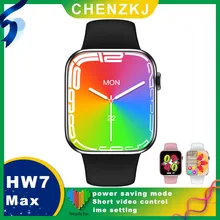 HW7 Max Smart Watch Series 7 NFC Smartwatch 1.99 inch Blood Glucose Monitor Men Women Calculator Sport pk DT7 ultra HW8max