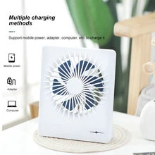 Handheld Mini Portable Fan Silent Three-speed Adjustable Wind Speed with Wide-angle Strong Wind Desktop USB Fan Air Cooler