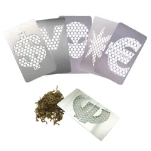 Herb Tobacco Grinder Card Grindering Card Mill Herbal Leaf Tobacco Crusher Card Grinder Grindering Card Cigarette Grinder Card