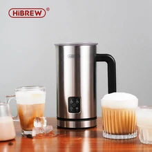 HiBREW 4 in 1 Milk Frother Frothing Foamer Fully automatic Milk Warmer Cold/Hot Latte Cappuccino Chocolate Protein powder M3